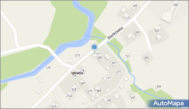 Bieńkówka, Bieńkówka, 540, mapa Bieńkówka