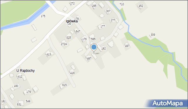 Bieńkówka, Bieńkówka, 688, mapa Bieńkówka