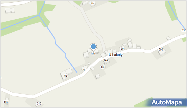 Bieńkówka, Bieńkówka, 92, mapa Bieńkówka