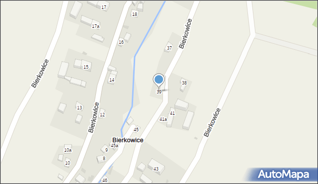 Bierkowice, Bierkowice, 39, mapa Bierkowice