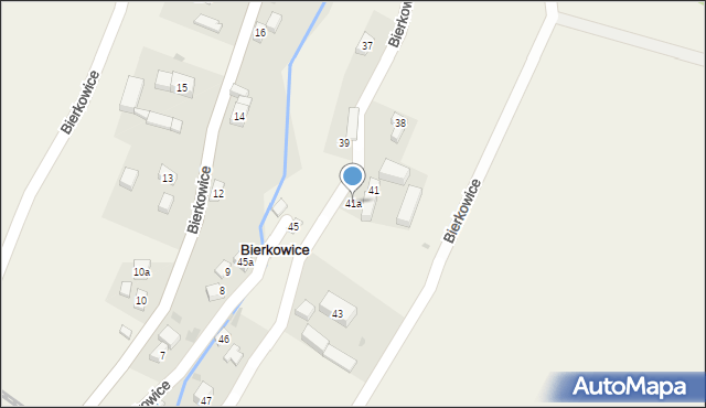 Bierkowice, Bierkowice, 41a, mapa Bierkowice