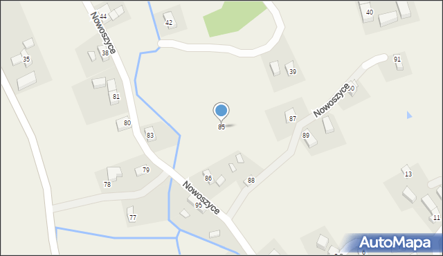 Bierna, Bierna, 85, mapa Bierna