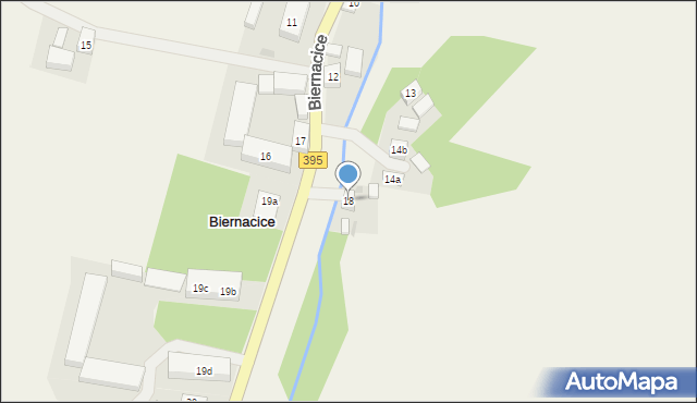 Biernacice, Biernacice, 18, mapa Biernacice