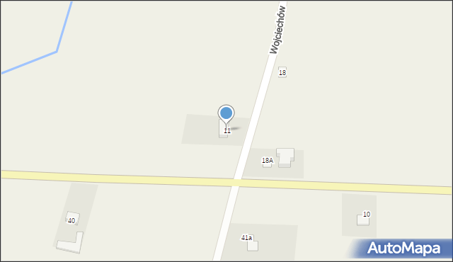 Biernacice, Biernacice, 11, mapa Biernacice