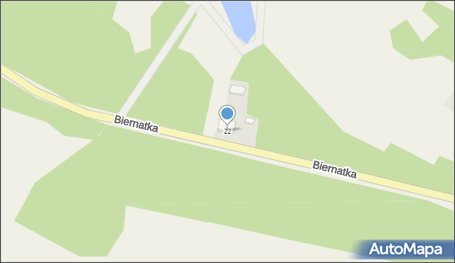 Biernatka, Biernatka, 22, mapa Biernatka