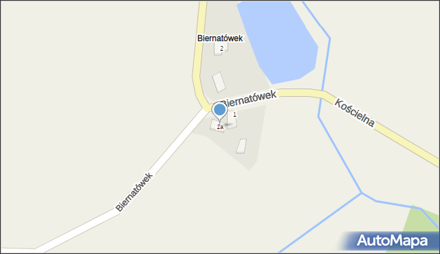 Biernatówek, Biernatówek, 1a, mapa Biernatówek
