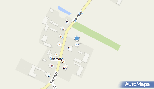 Biernaty, Biernaty, 21a, mapa Biernaty