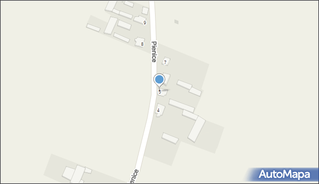 Biernaty, Biernaty, 5, mapa Biernaty