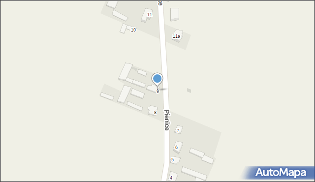 Biernaty, Biernaty, 9, mapa Biernaty