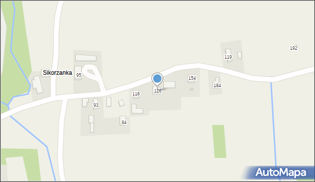 Bierówka, Bierówka, 126, mapa Bierówka