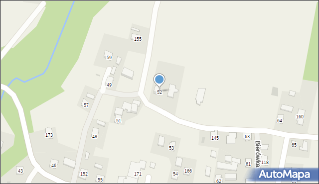 Bierówka, Bierówka, 52, mapa Bierówka