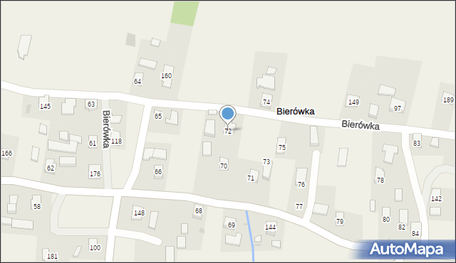 Bierówka, Bierówka, 72, mapa Bierówka