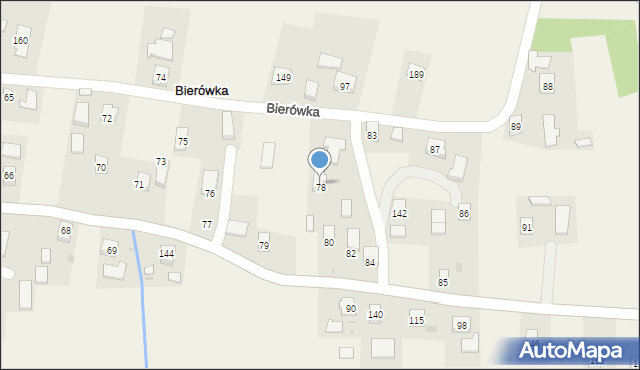 Bierówka, Bierówka, 81, mapa Bierówka