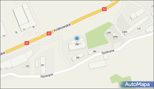 Biertowice, Biertowice, 254, mapa Biertowice