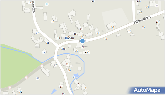 Bieruń, Bijasowicka, 21, mapa Bieruń