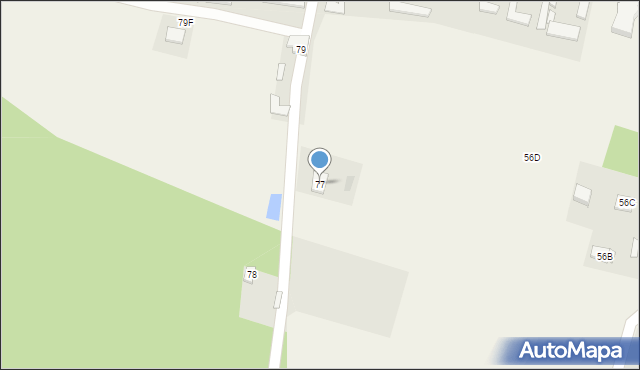 Bierwce, Bierwce, 77, mapa Bierwce