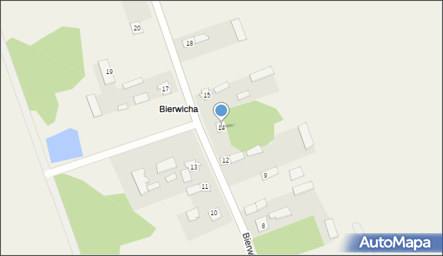 Bierwicha, Bierwicha, 14, mapa Bierwicha