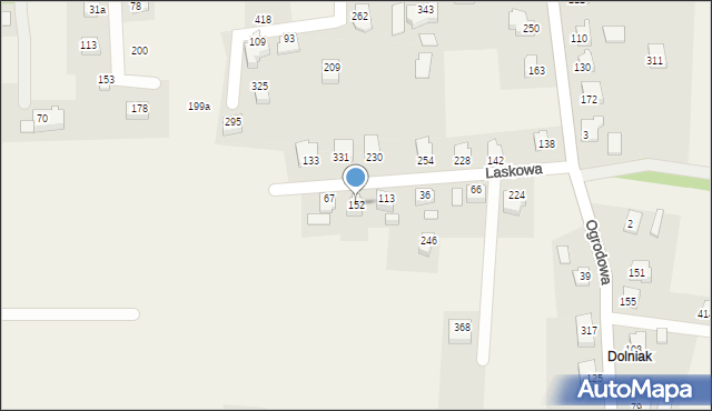 Biery, Biery, 152, mapa Biery