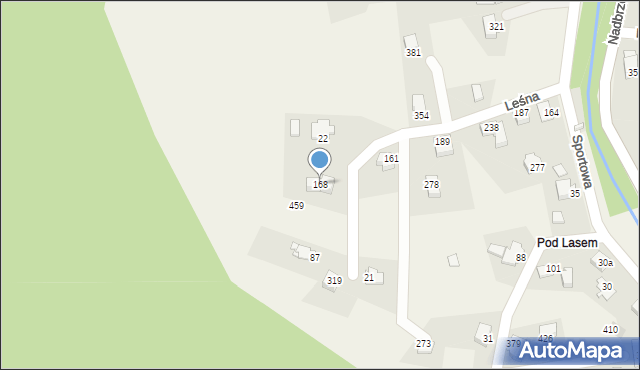 Biery, Biery, 168, mapa Biery