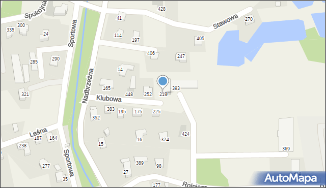 Biery, Biery, 219, mapa Biery