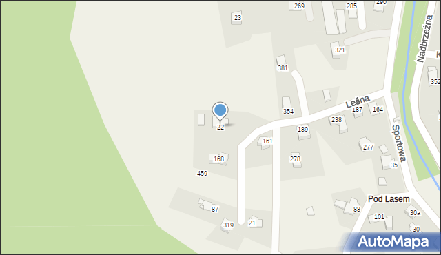 Biery, Biery, 22, mapa Biery