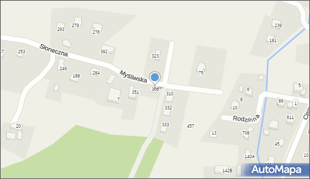 Biery, Biery, 306, mapa Biery