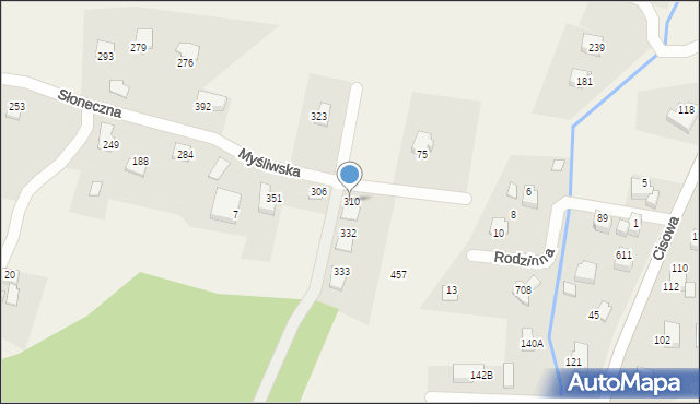 Biery, Biery, 310, mapa Biery