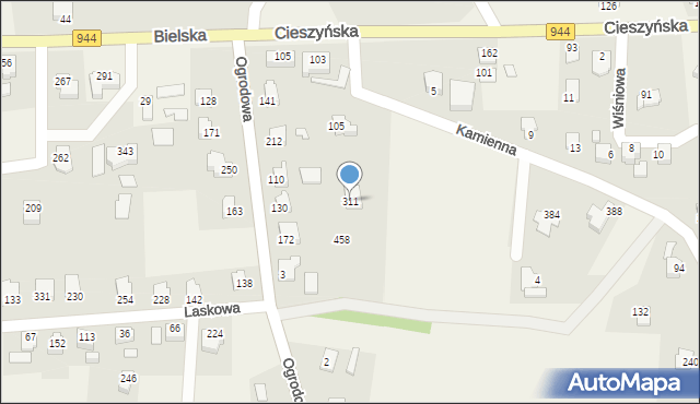 Biery, Biery, 311, mapa Biery