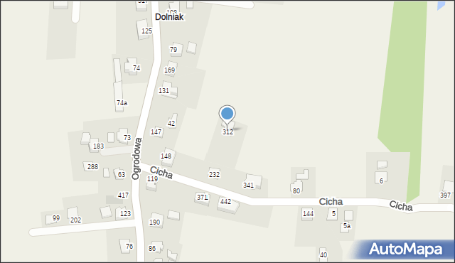 Biery, Biery, 312, mapa Biery