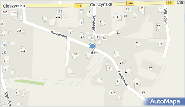 Biery, Biery, 388, mapa Biery