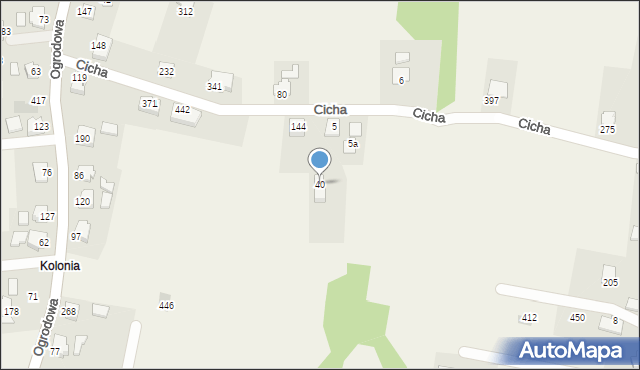 Biery, Biery, 40, mapa Biery