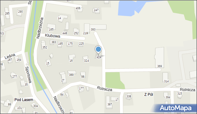 Biery, Biery, 424, mapa Biery