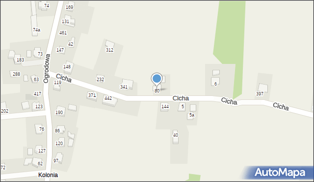 Biery, Biery, 80, mapa Biery