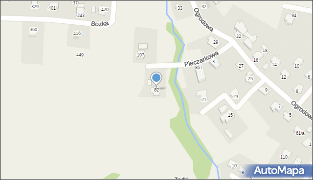 Biery, Biery, 82, mapa Biery