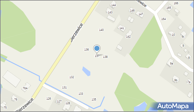 Bierzewice, Bierzewice, 137, mapa Bierzewice