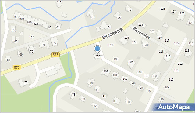 Bierzewice, Bierzewice, 25B, mapa Bierzewice
