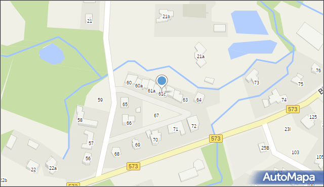 Bierzewice, Bierzewice, 61c, mapa Bierzewice