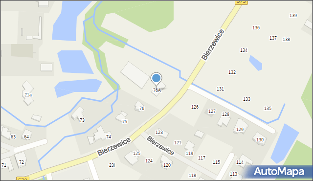Bierzewice, Bierzewice, 76A, mapa Bierzewice