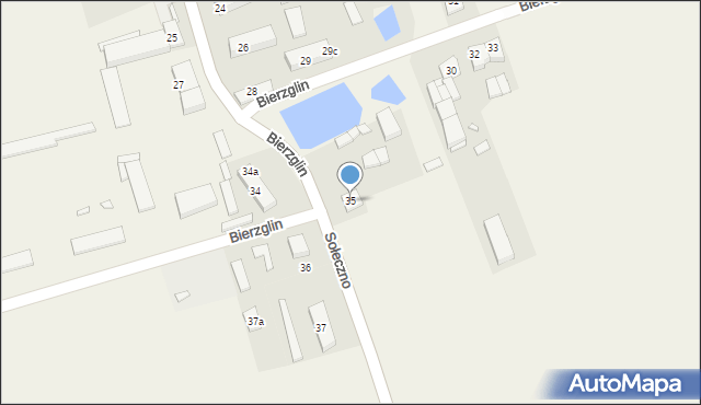 Bierzglin, Bierzglin, 35, mapa Bierzglin