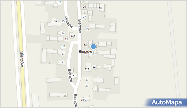 Bierzów, Bierzów, 31, mapa Bierzów