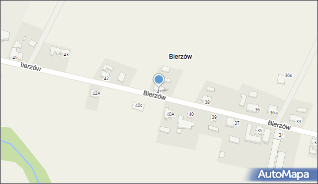 Bierzów, Bierzów, 41, mapa Bierzów