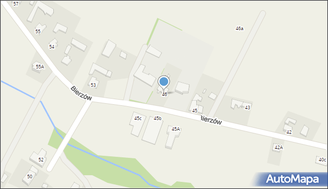 Bierzów, Bierzów, 46, mapa Bierzów