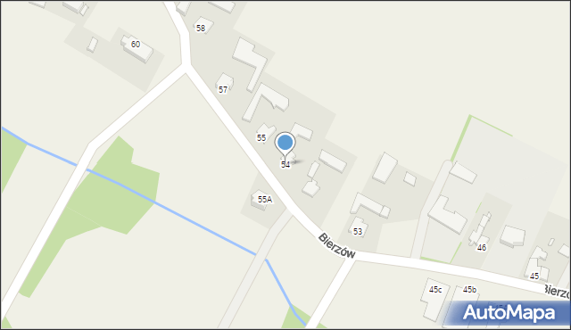 Bierzów, Bierzów, 54, mapa Bierzów