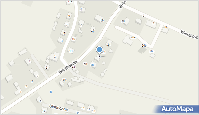 Bierzyce, Bierzyce, 5, mapa Bierzyce