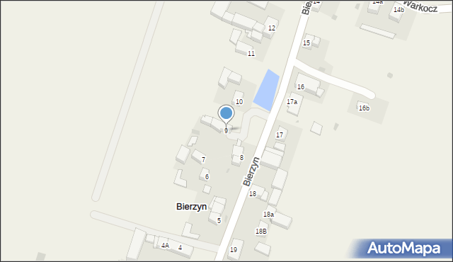 Bierzyn, Bierzyn, 9, mapa Bierzyn