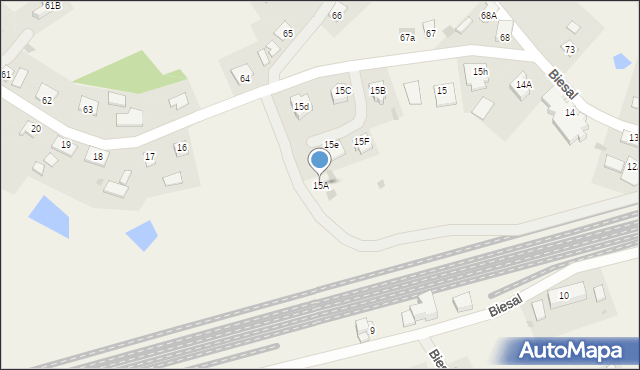 Biesal, Biesal, 15A, mapa Biesal