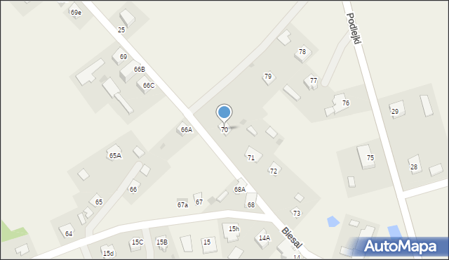 Biesal, Biesal, 70, mapa Biesal