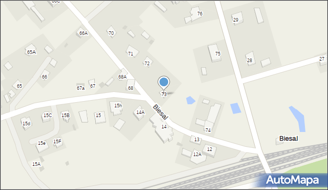 Biesal, Biesal, 73, mapa Biesal