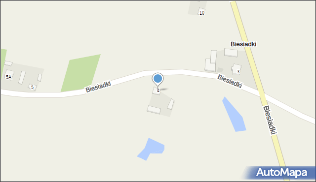 Biesiadki, Biesiadki, 4, mapa Biesiadki