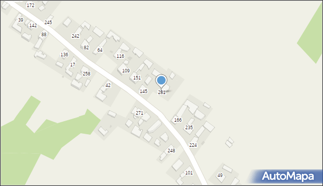 Biesiadki, Biesiadki, 281, mapa Biesiadki